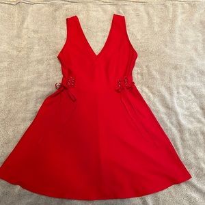 Xhilaration red skater dress, size M